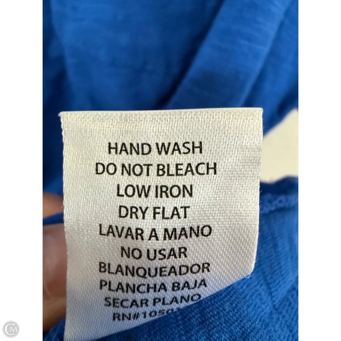 Top Short Sleeve By Andree By Unit In Blue, Size: Xl