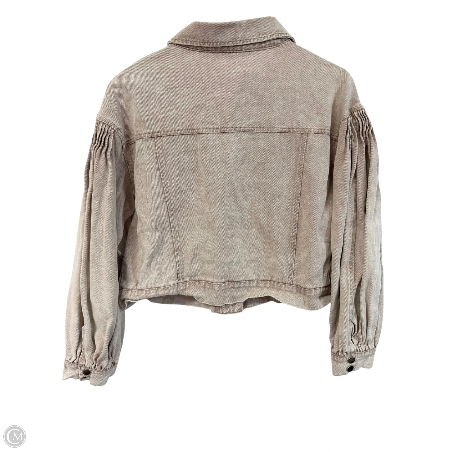 Jacket Denim By Leela & Lavender In Brown Denim, Size: S