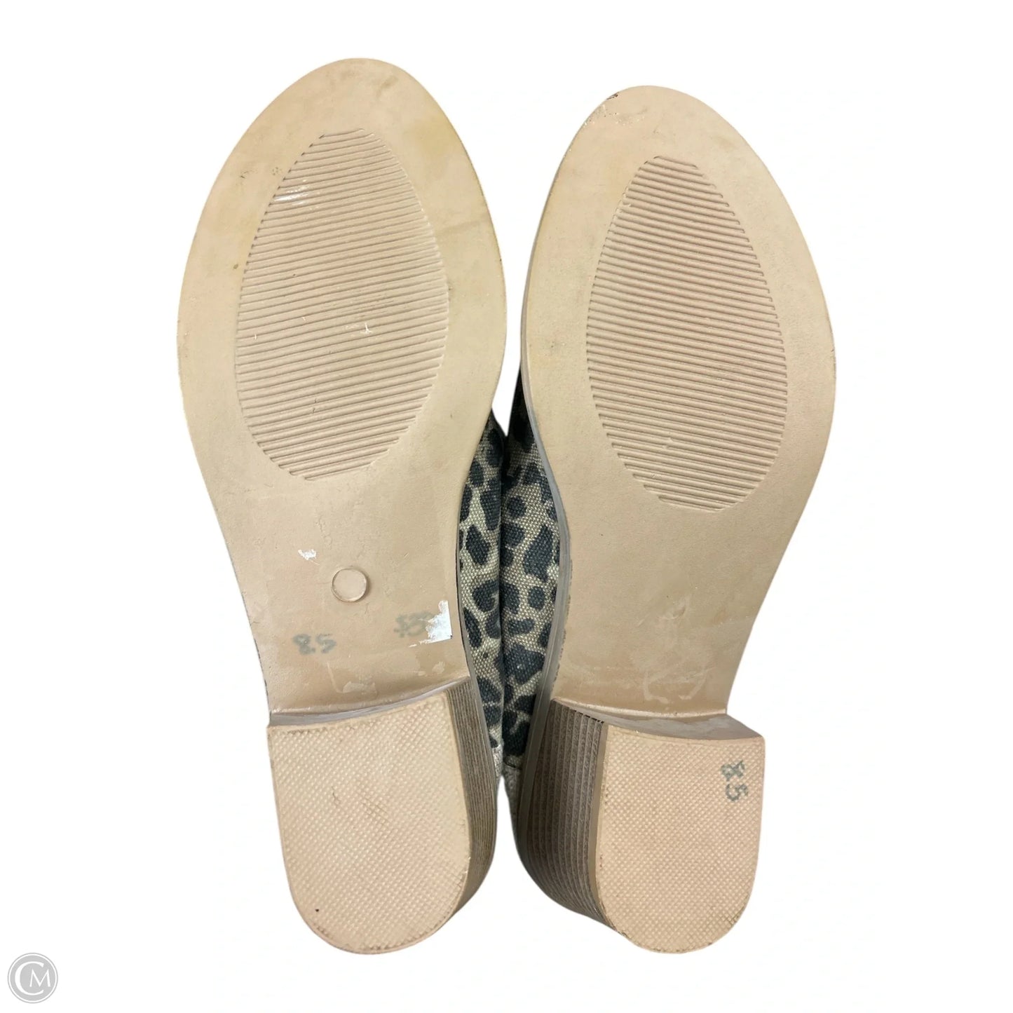 Boots Ankle Flats By Clothes Mentor In Animal Print, Size: 8.5