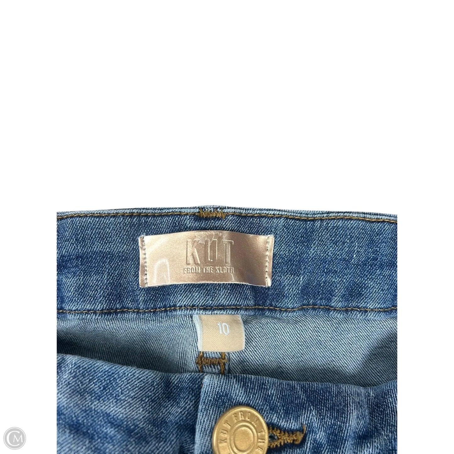 Jeans Wide Leg By Kut In Blue Denim, Size: 10