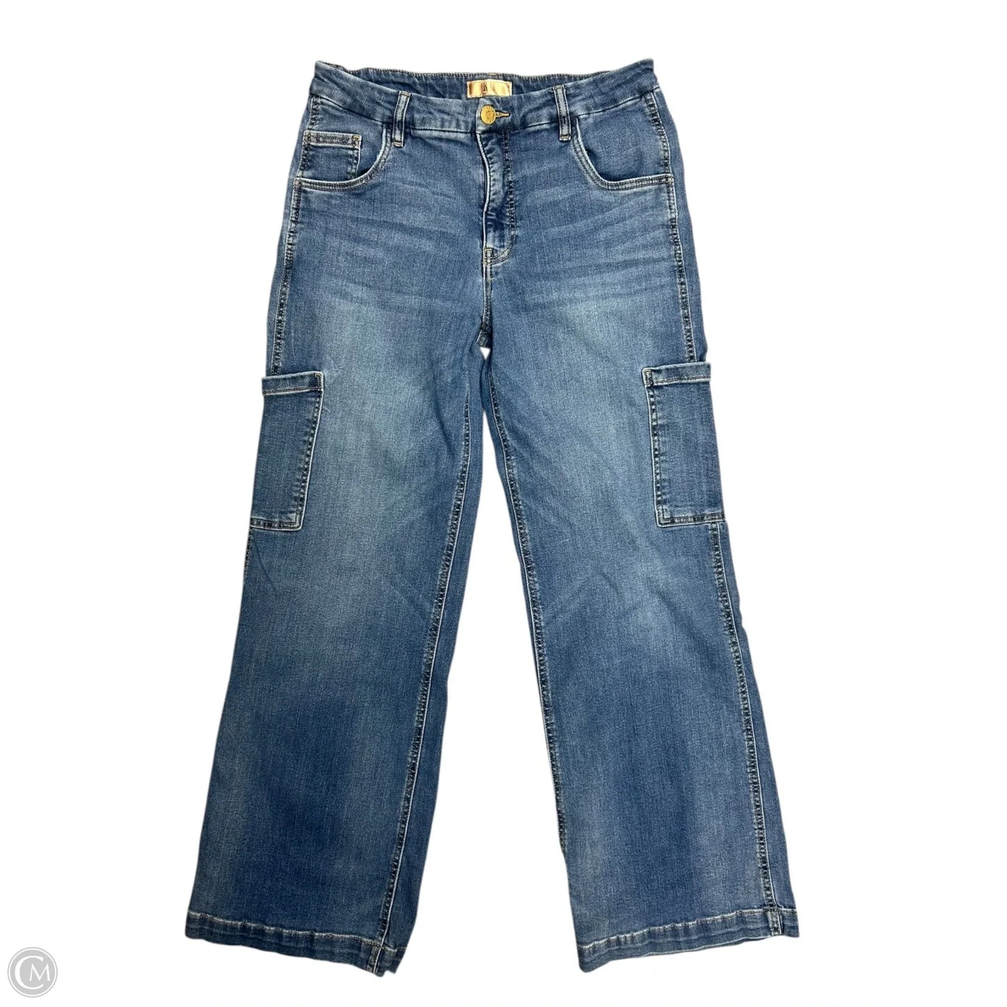 Jeans Wide Leg By Kut In Blue Denim, Size: 10