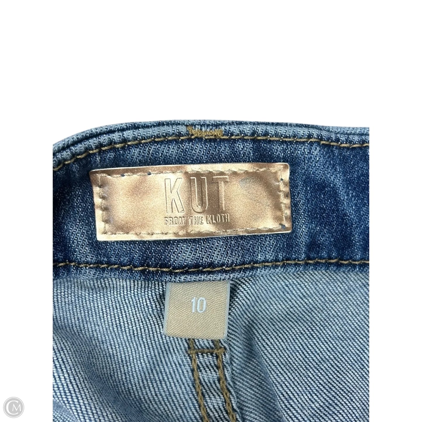 Jeans Wide Leg By Kut In Blue Denim, Size: 10