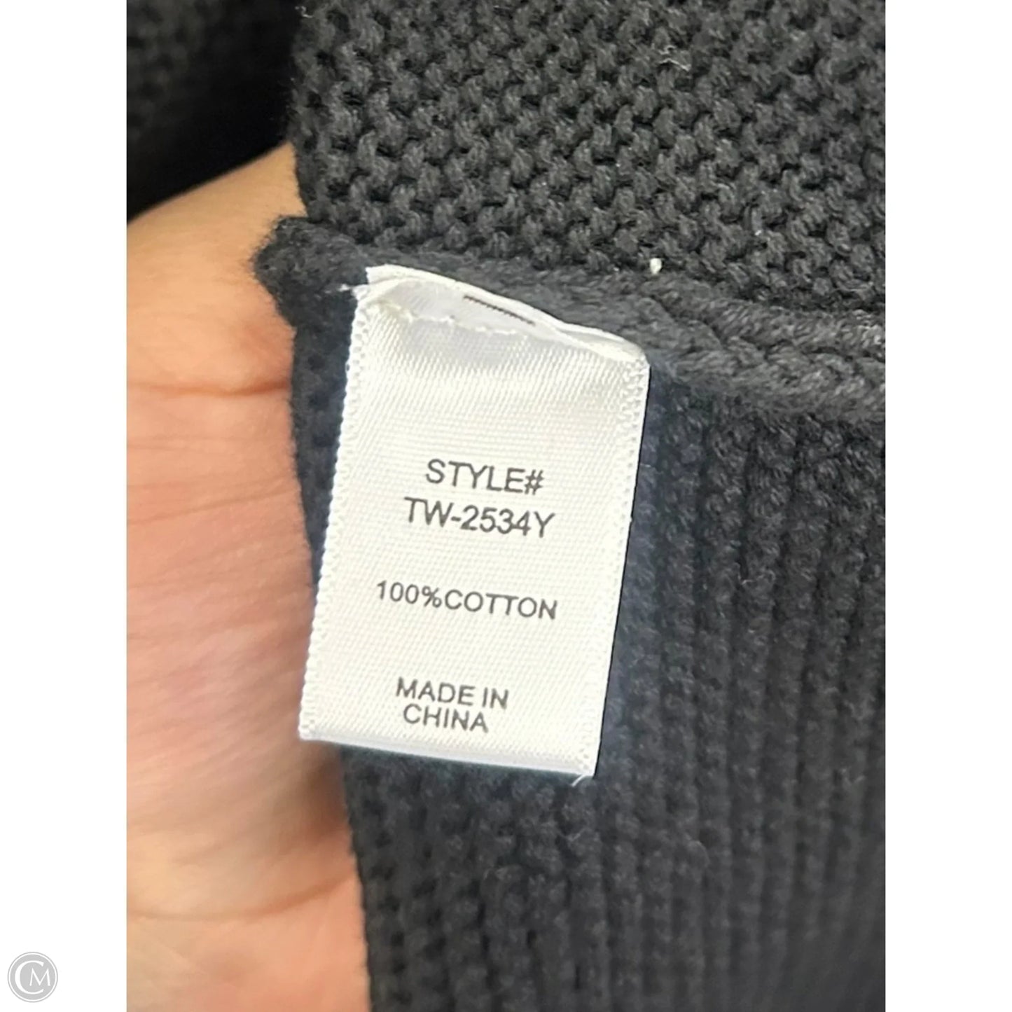 Sweater Cardigan By Zenana In Black, Size: L