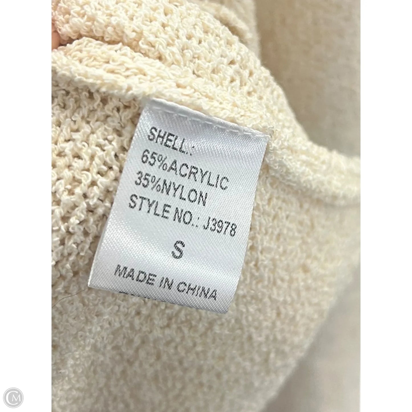 Sweater Cardigan By Miou Muse In Cream, Size: S