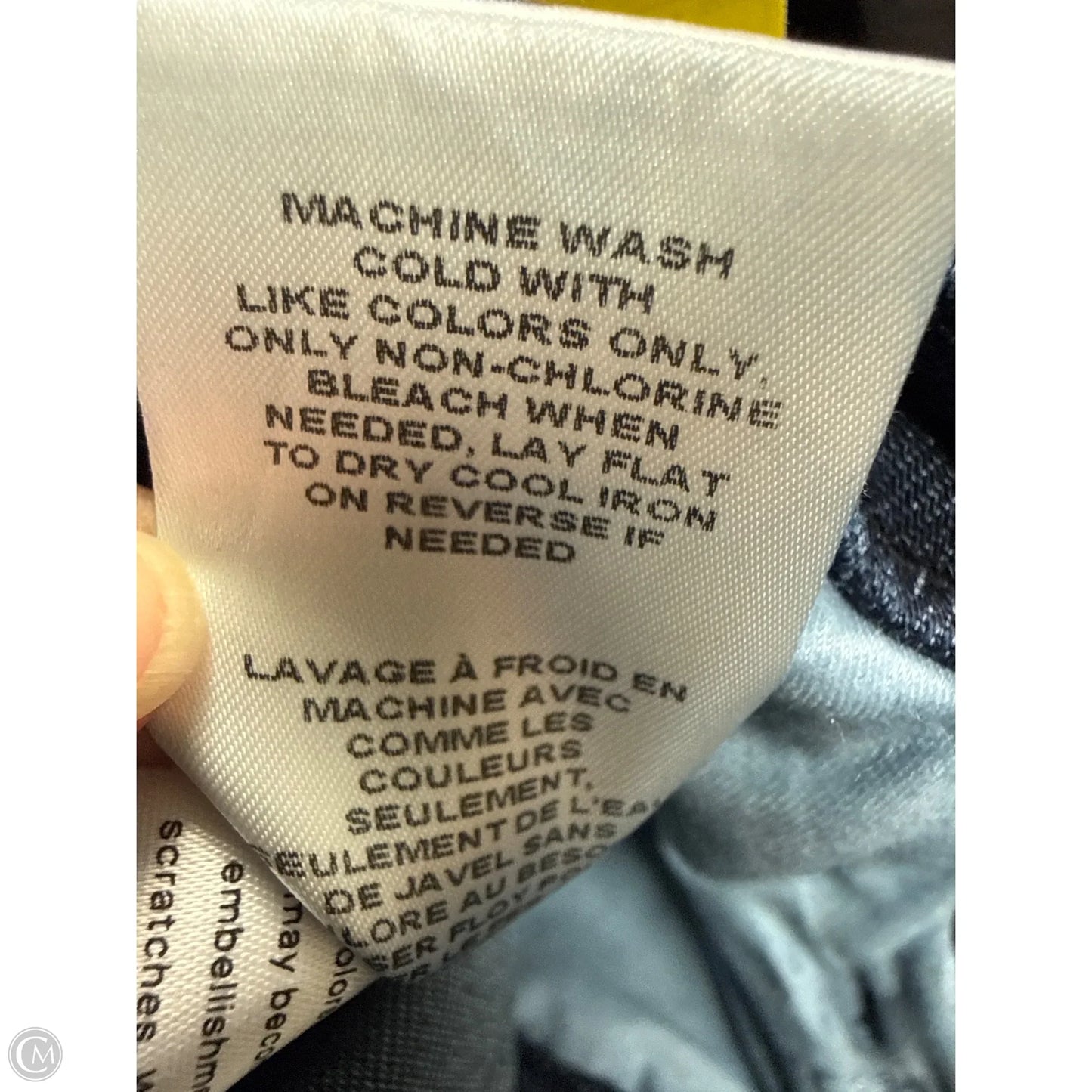 Jeans Wide Leg By Good American In Blue Denim, Size: 16