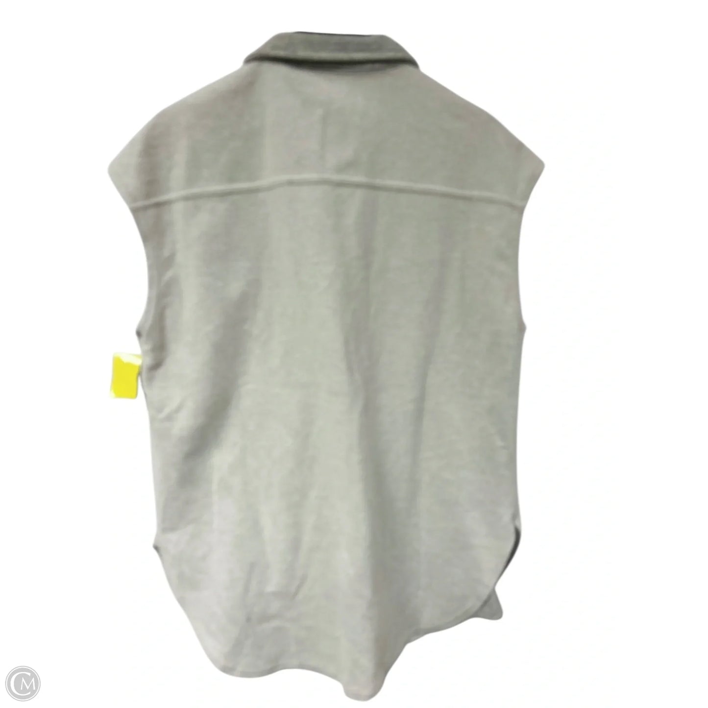 Jacket Shirt By Clothes Mentor In Grey, Size: L