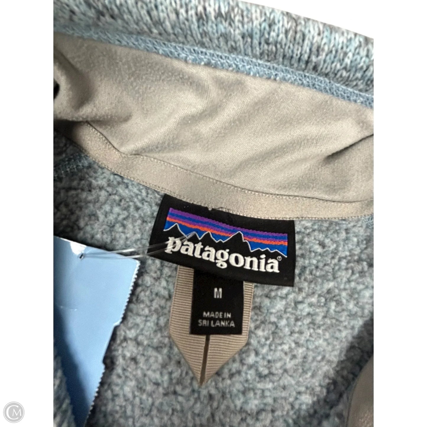 Sweatshirt Collar By Patagonia In Blue, Size: M