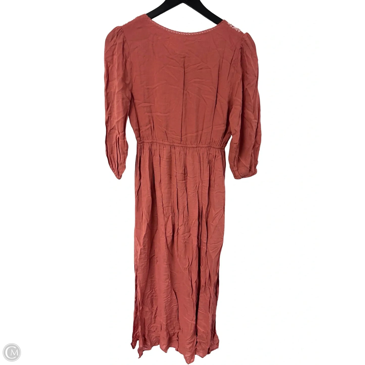 Dress Casual Midi By Blue Rain In Orange, Size: S