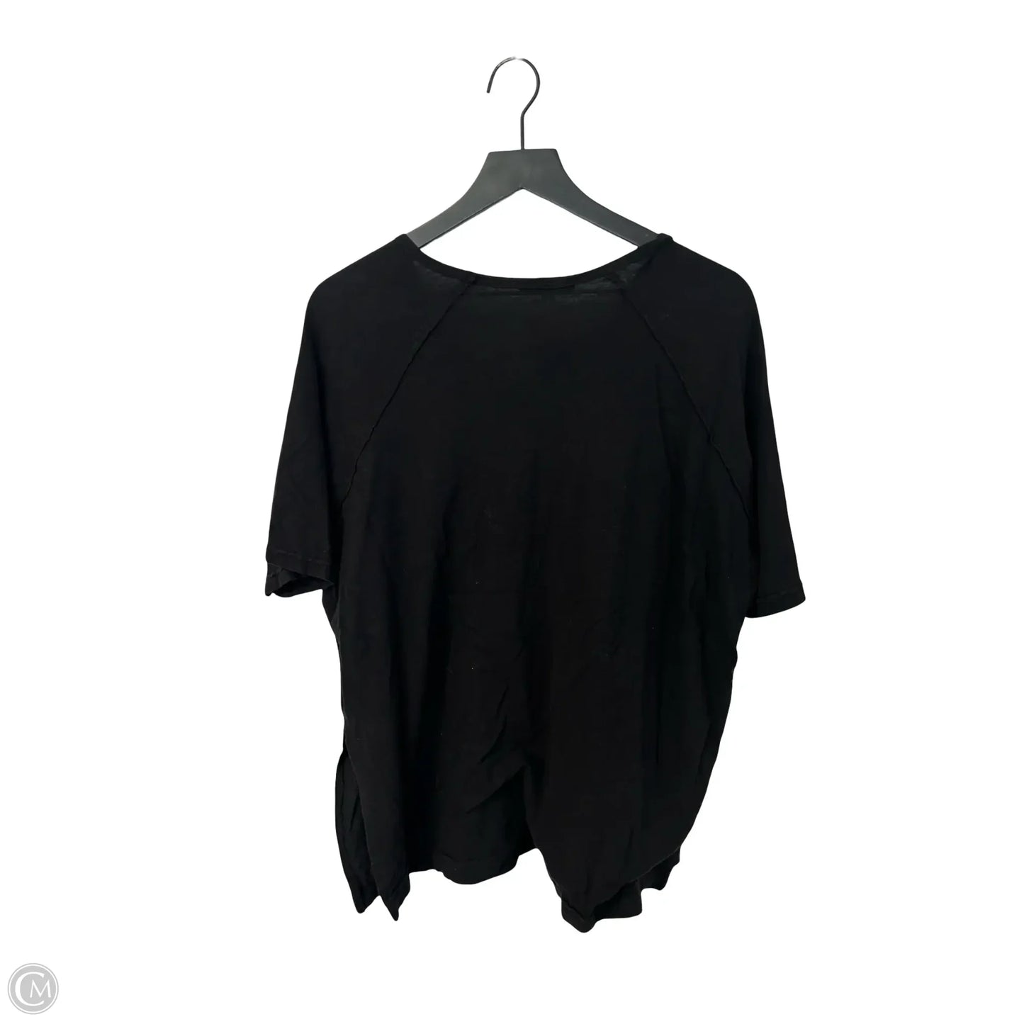 Top Short Sleeve Basic By Final Touch In Black, Size: M