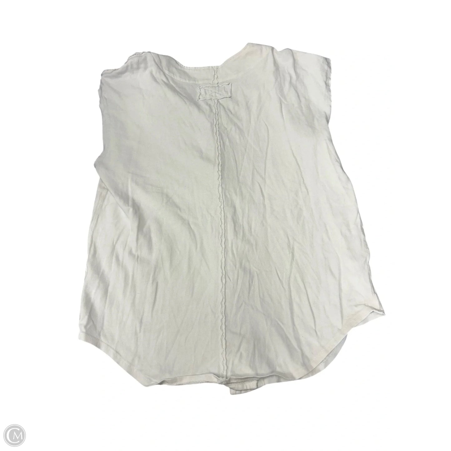 Blouse Short Sleeve By We The Free In Blue & White, Size: S