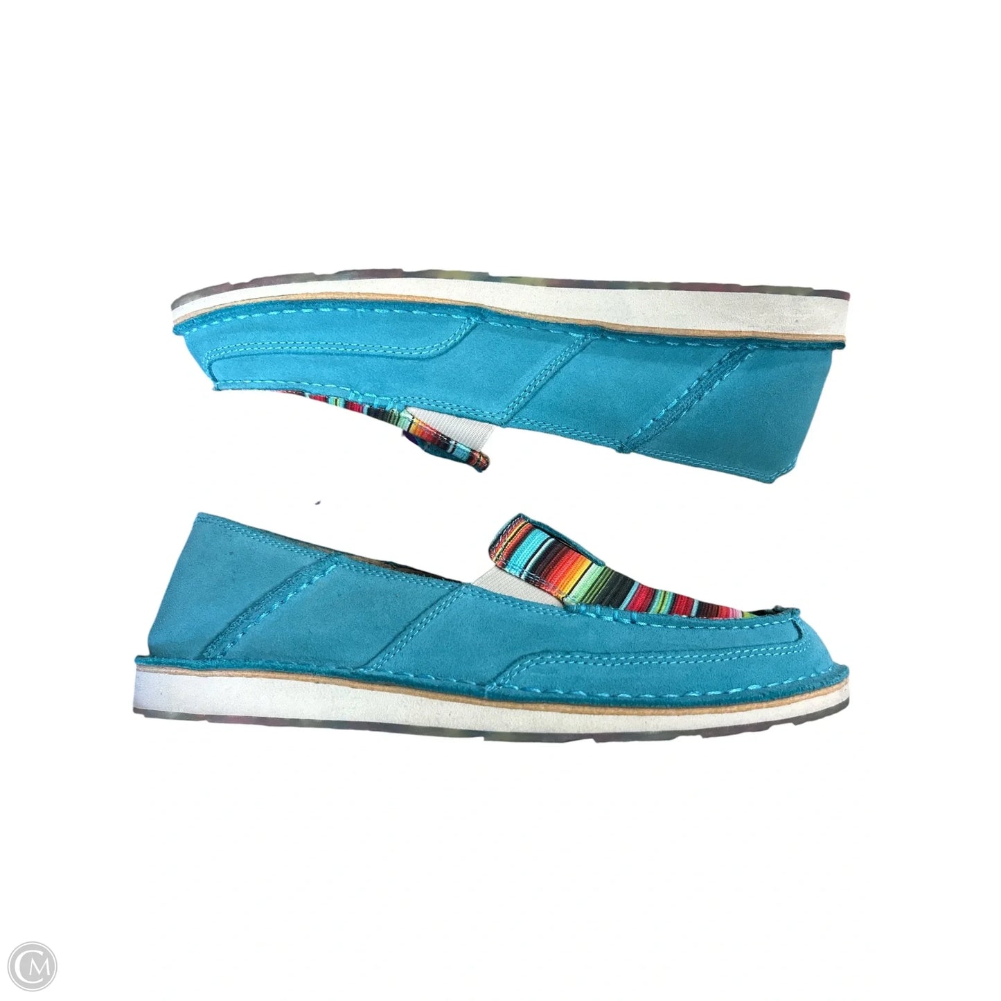 Shoes Flats By Ariat In Aqua, Size: 10