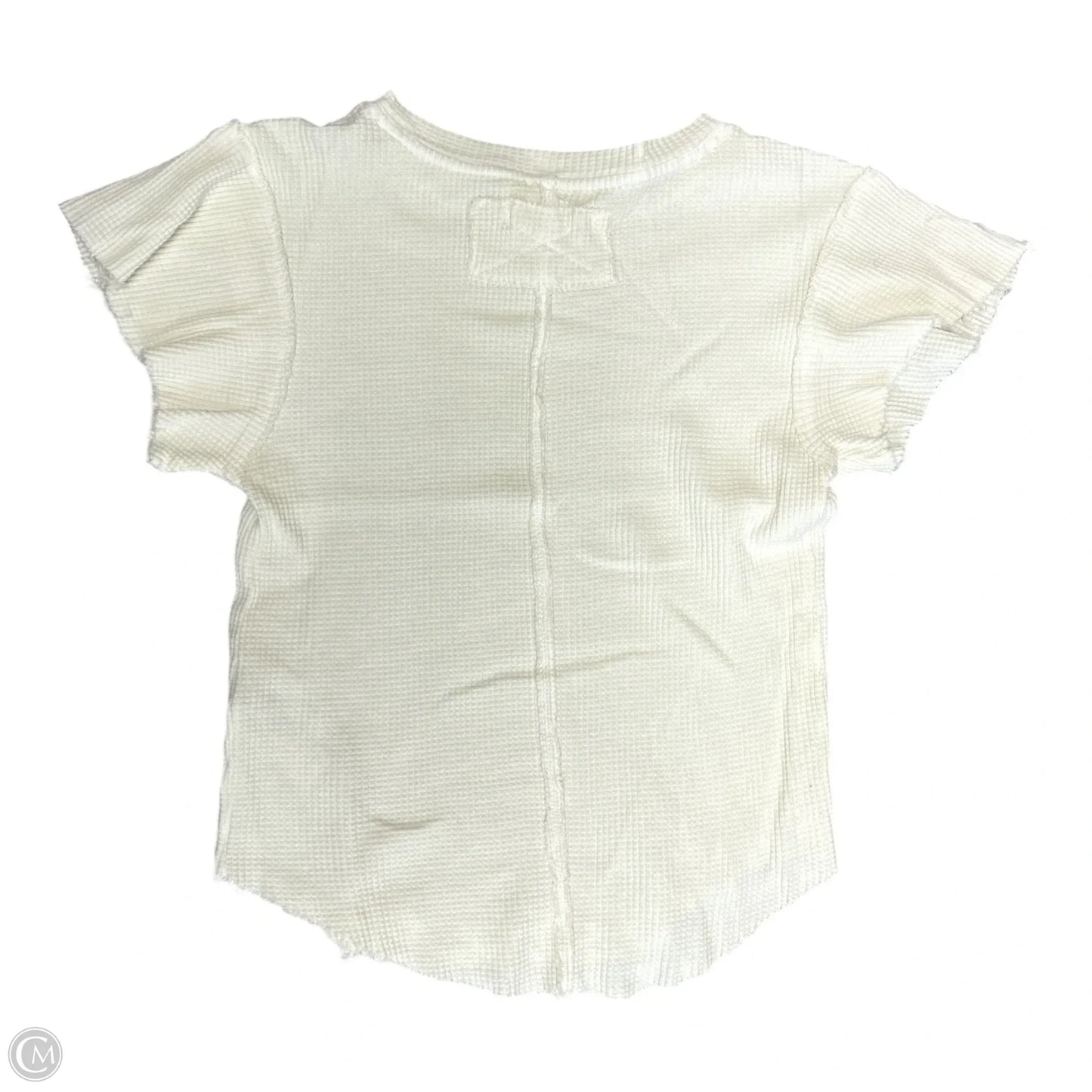 Top Short Sleeve By Free People In Cream, Size: Xs