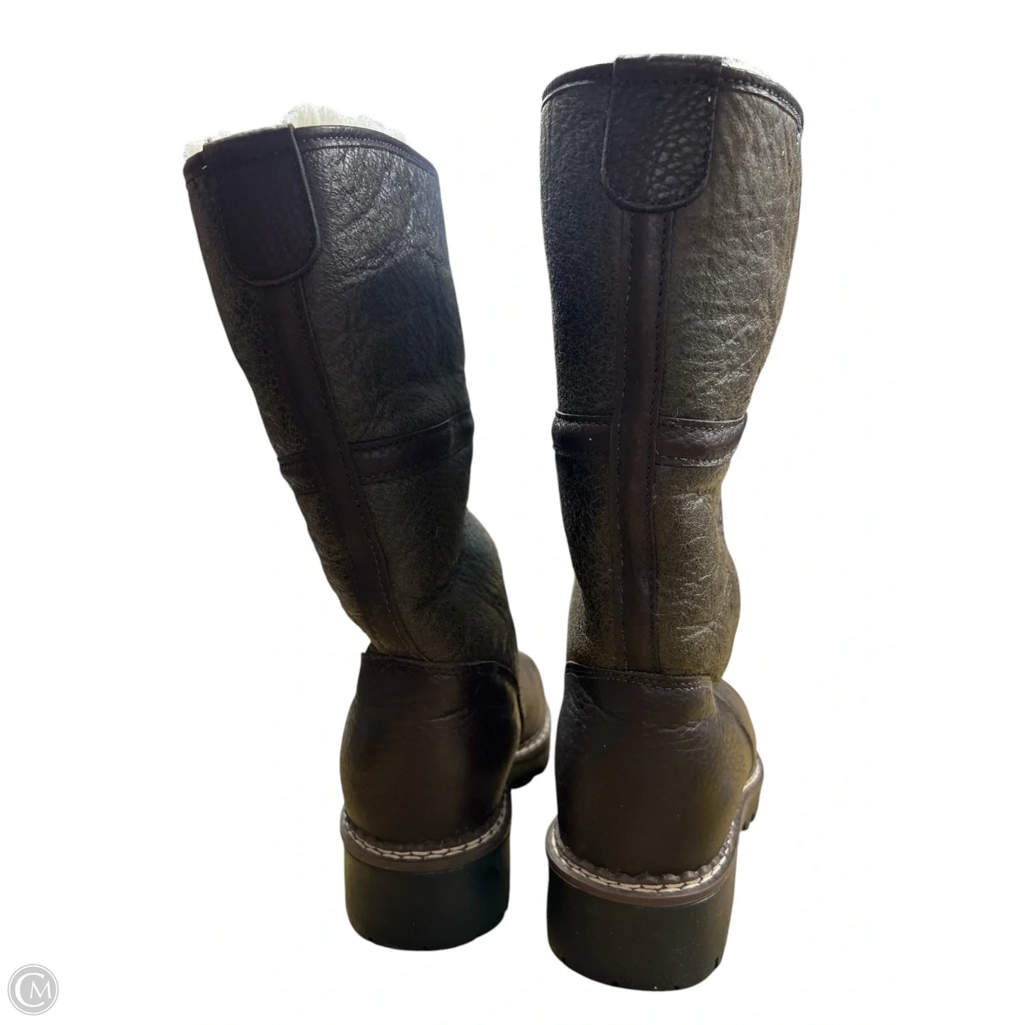 Boots Mid-calf Flats By Harley Davidson In Brown, Size: 6.5