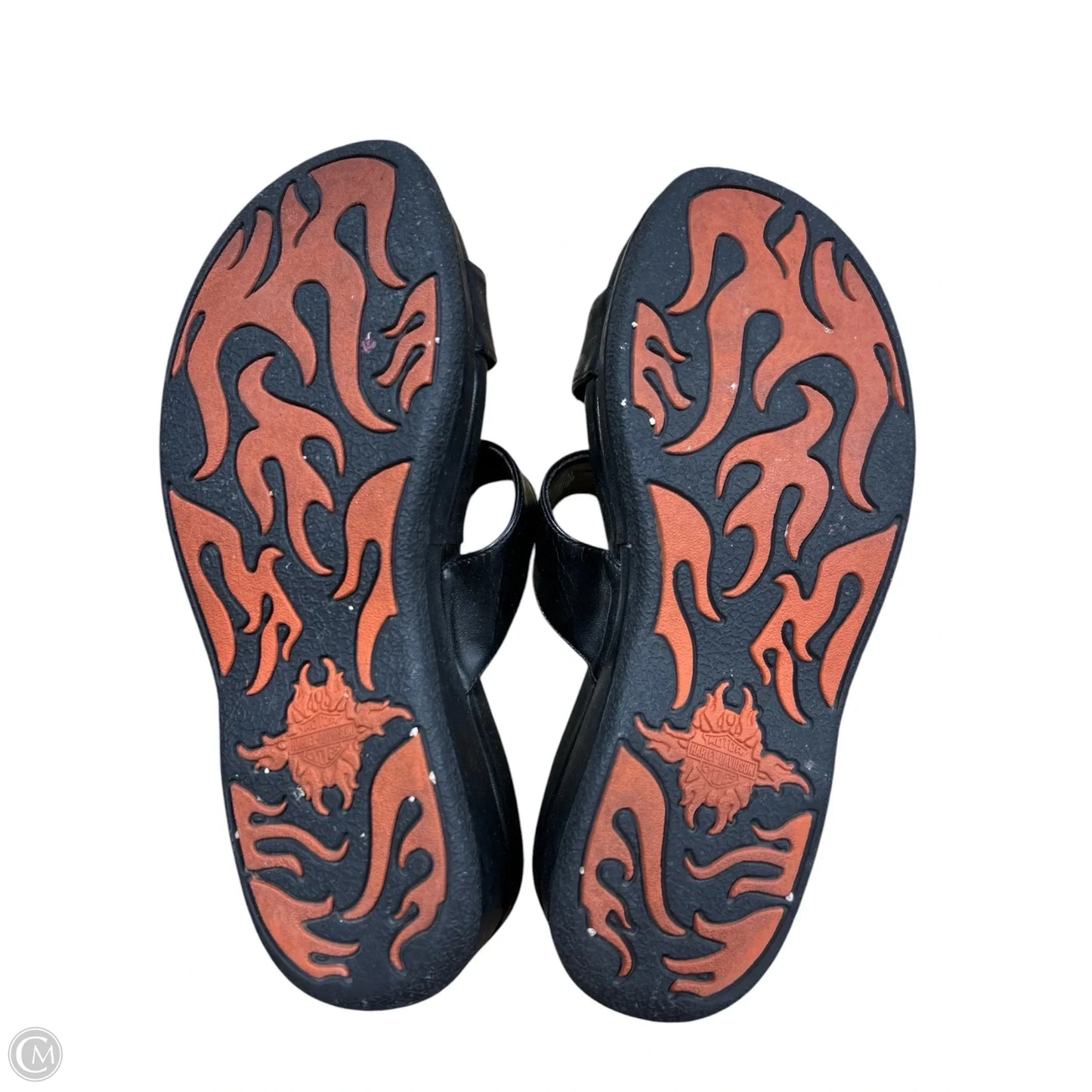 Sandals Heels Platform By Harley Davidson In Black, Size: 6