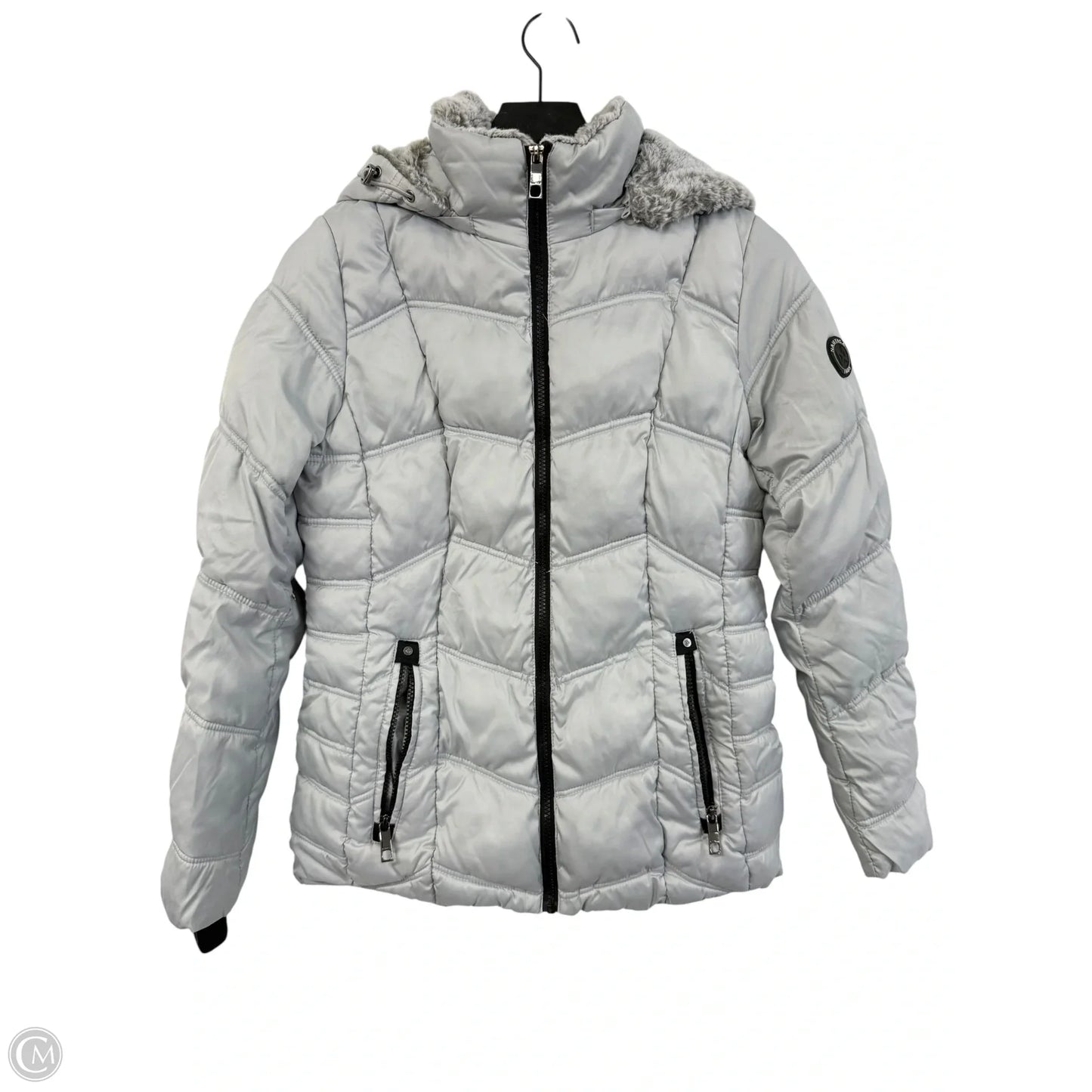 Coat Puffer & Quilted By Nautica In Grey, Size: S