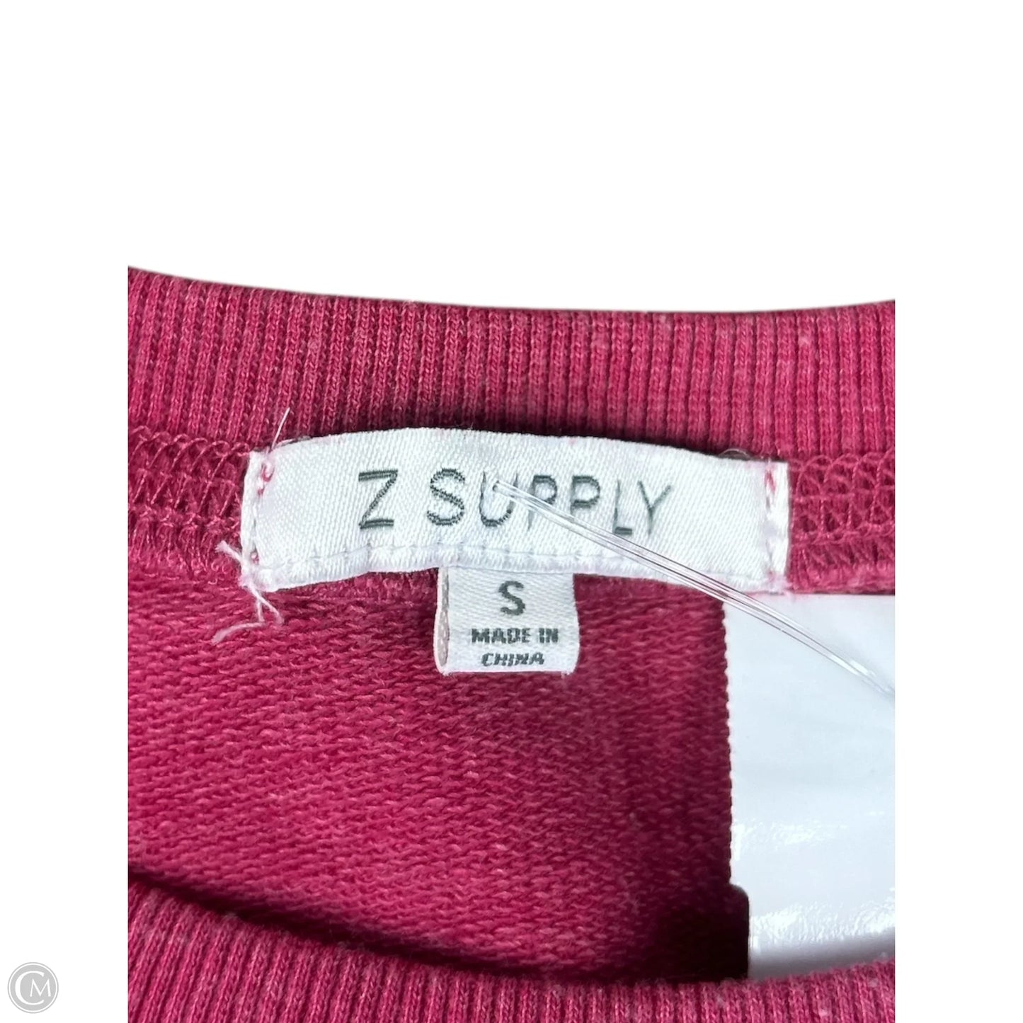 Sweatshirt Crewneck By Z Supply In Pink, Size: S