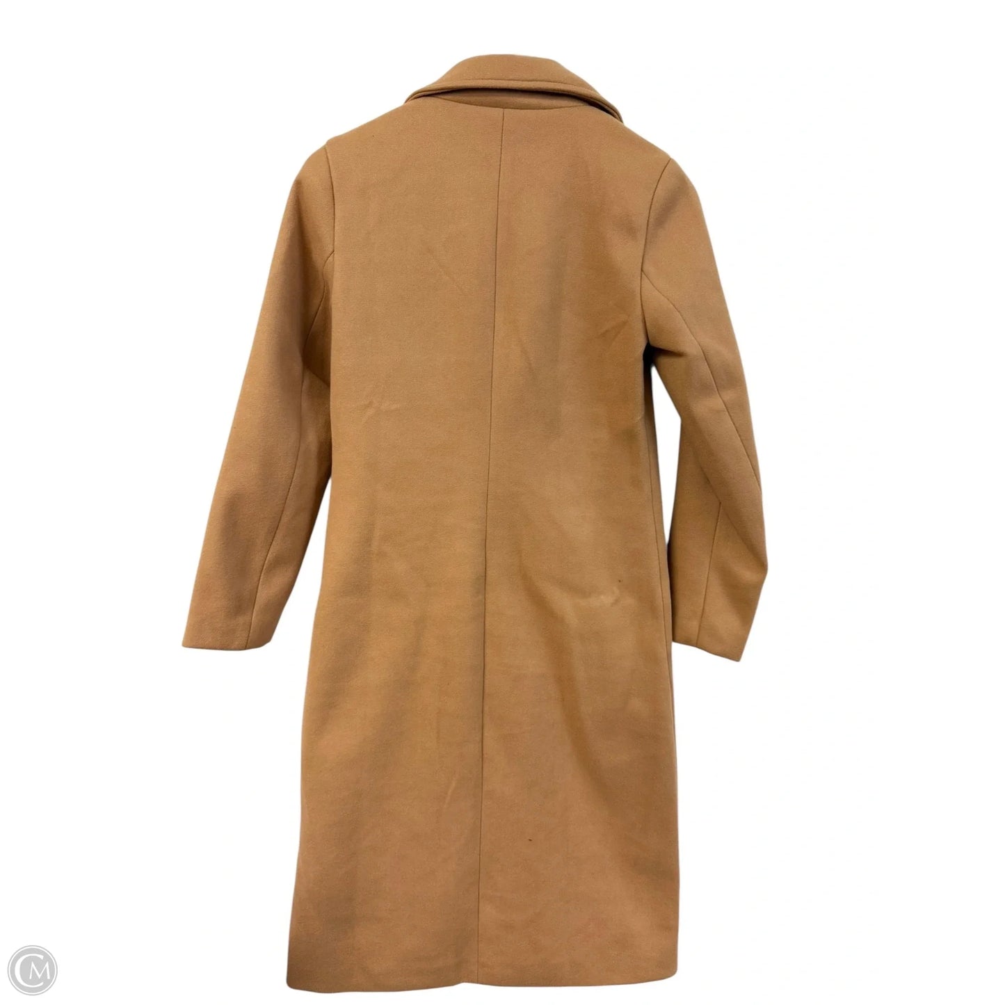 Coat Trench Coat By Cmf In Tan, Size: Xs