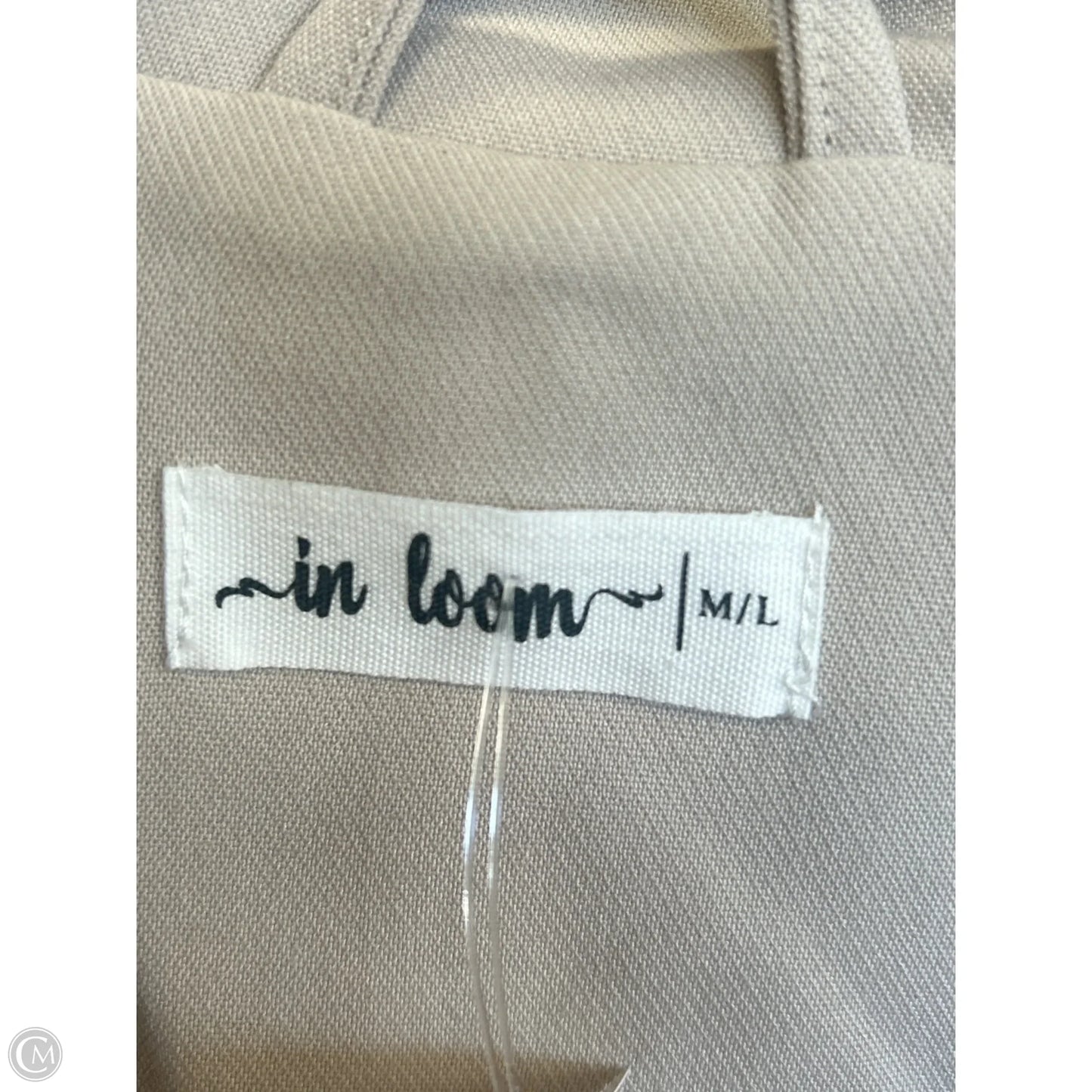 Coat Trench Coat By Clothes Mentor In Tan, Size: L