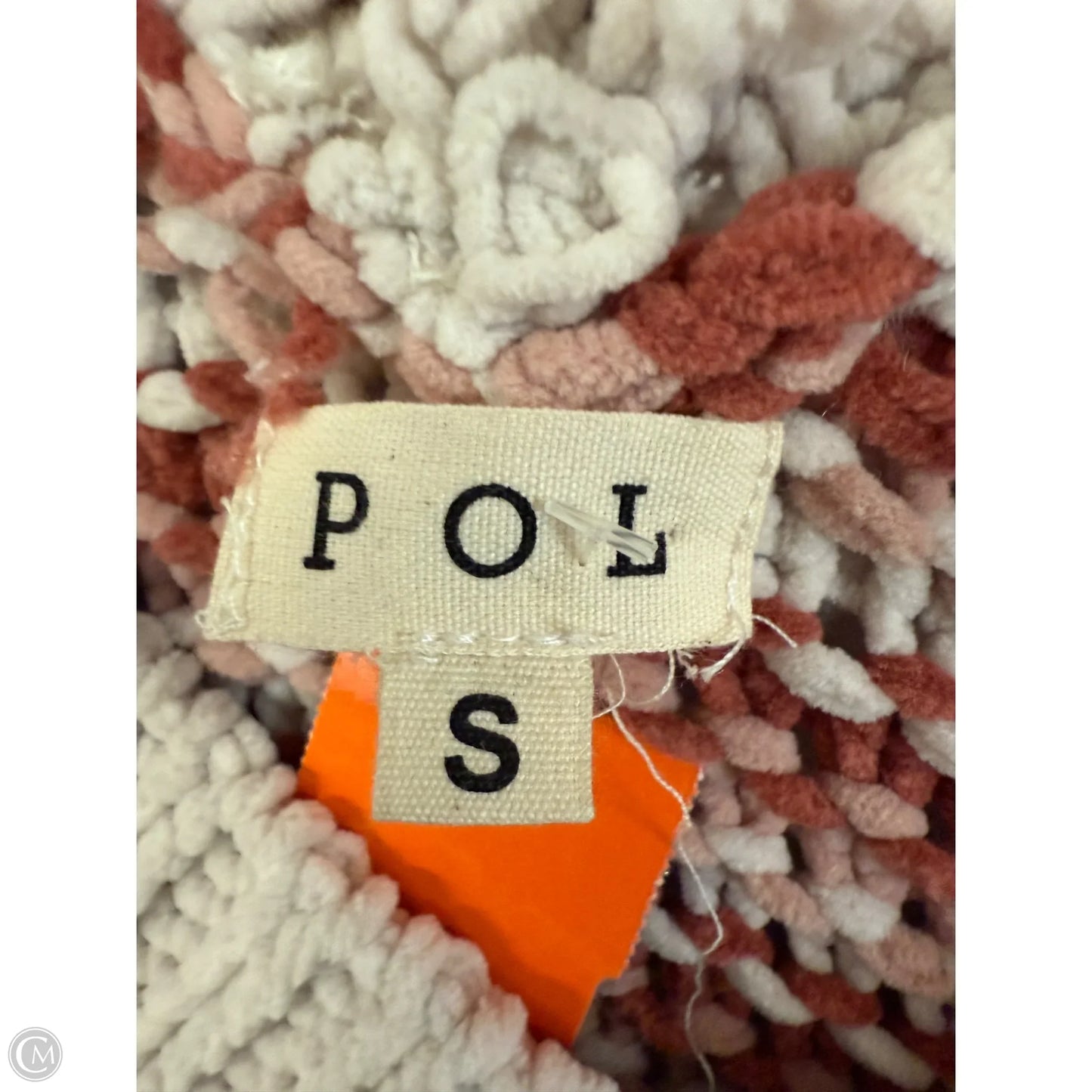 Sweater By Pol In Cream & Pink, Size: S
