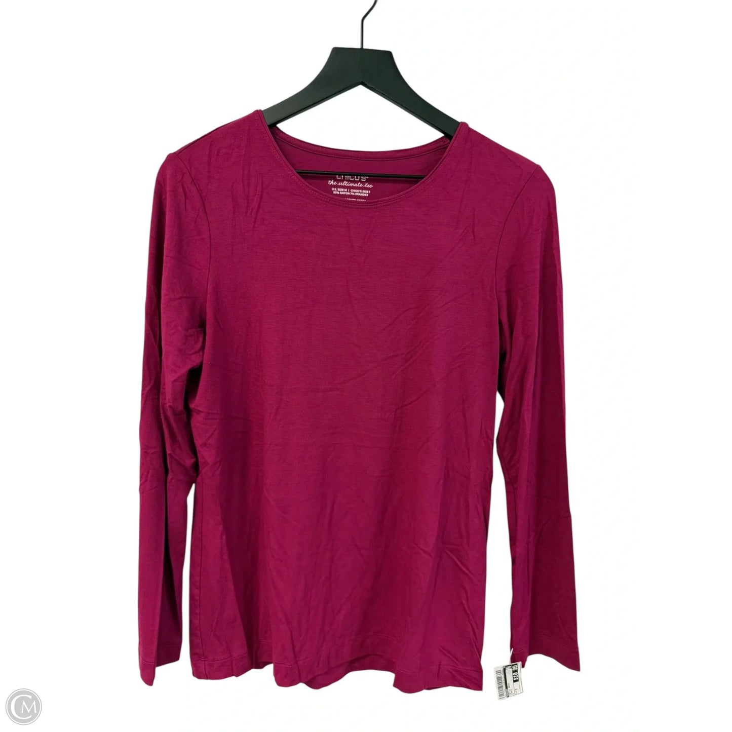 Top Long Sleeve Basic By Chicos In Purple, Size: M