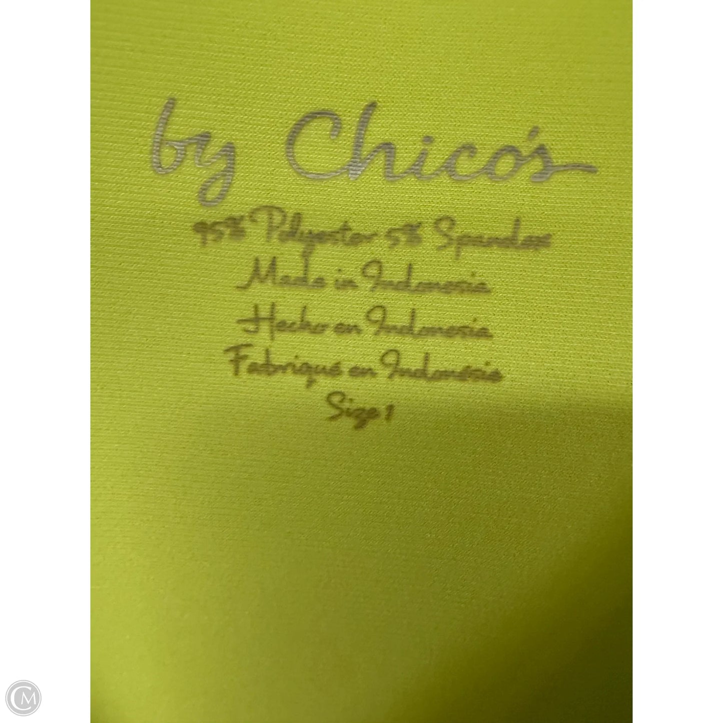 Top Sleeveless Basic By Chicos In Green, Size: M