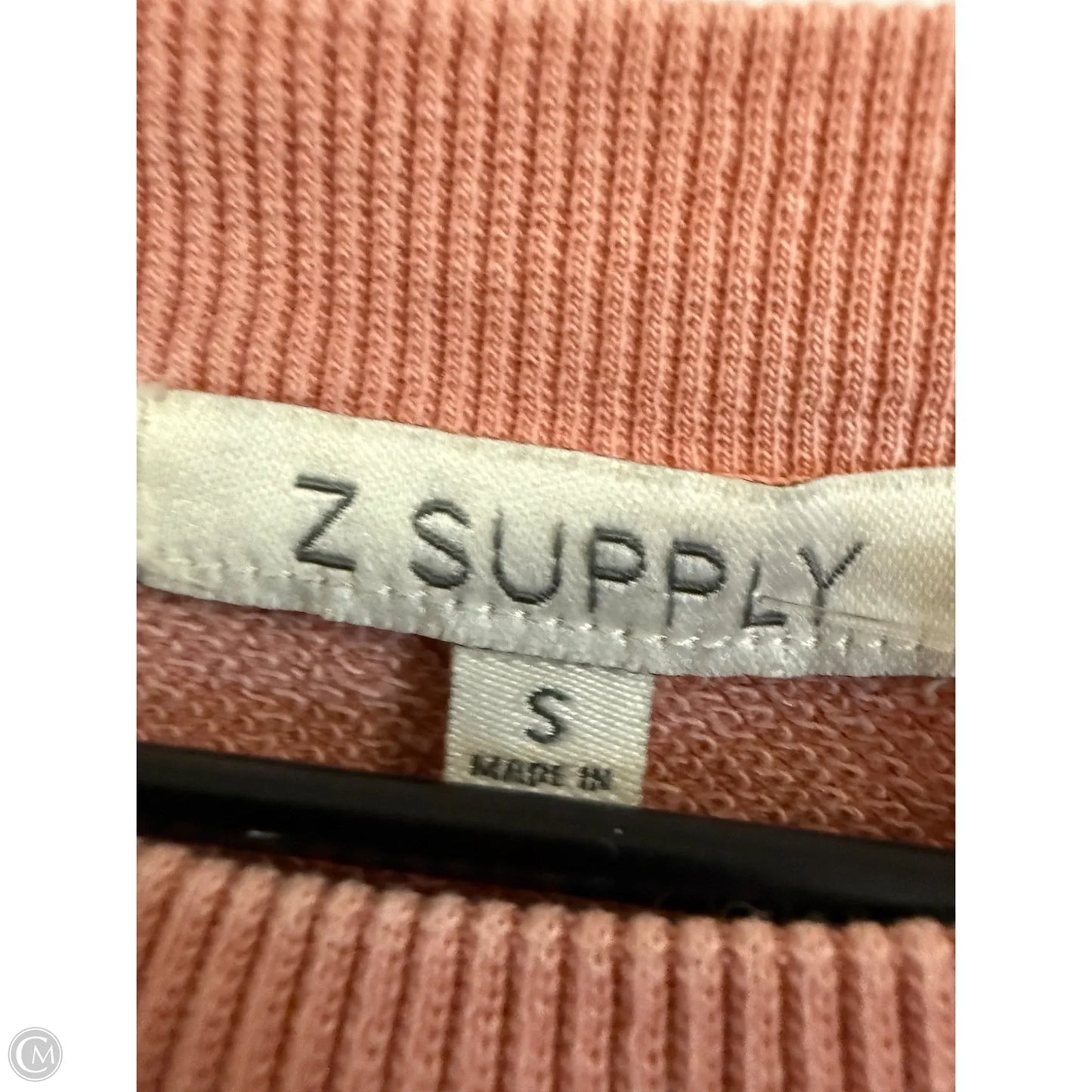 Sweatshirt Crewneck By Z Supply In Peach, Size: S