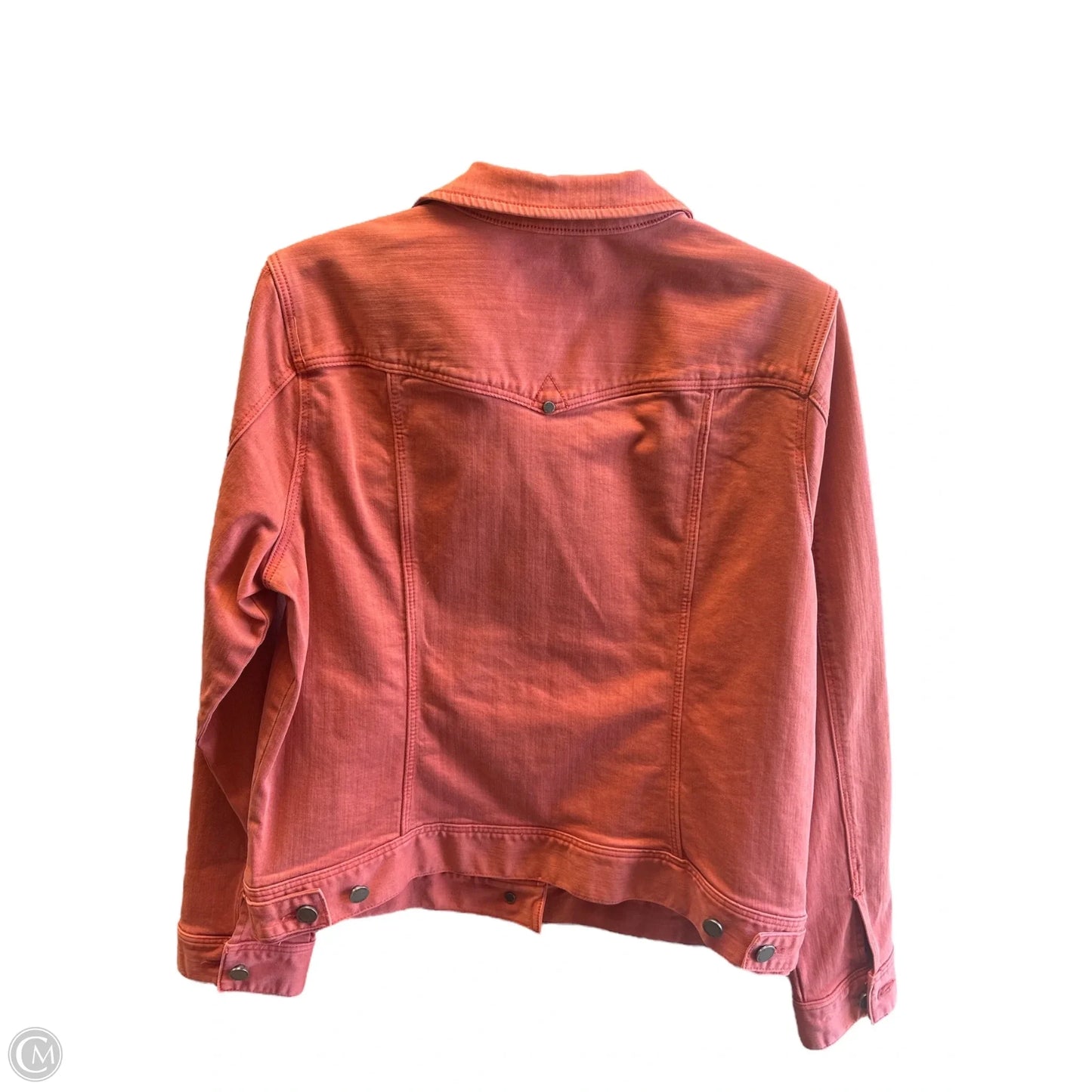 Jacket Denim By Liverpool In Pink Denim, Size: L