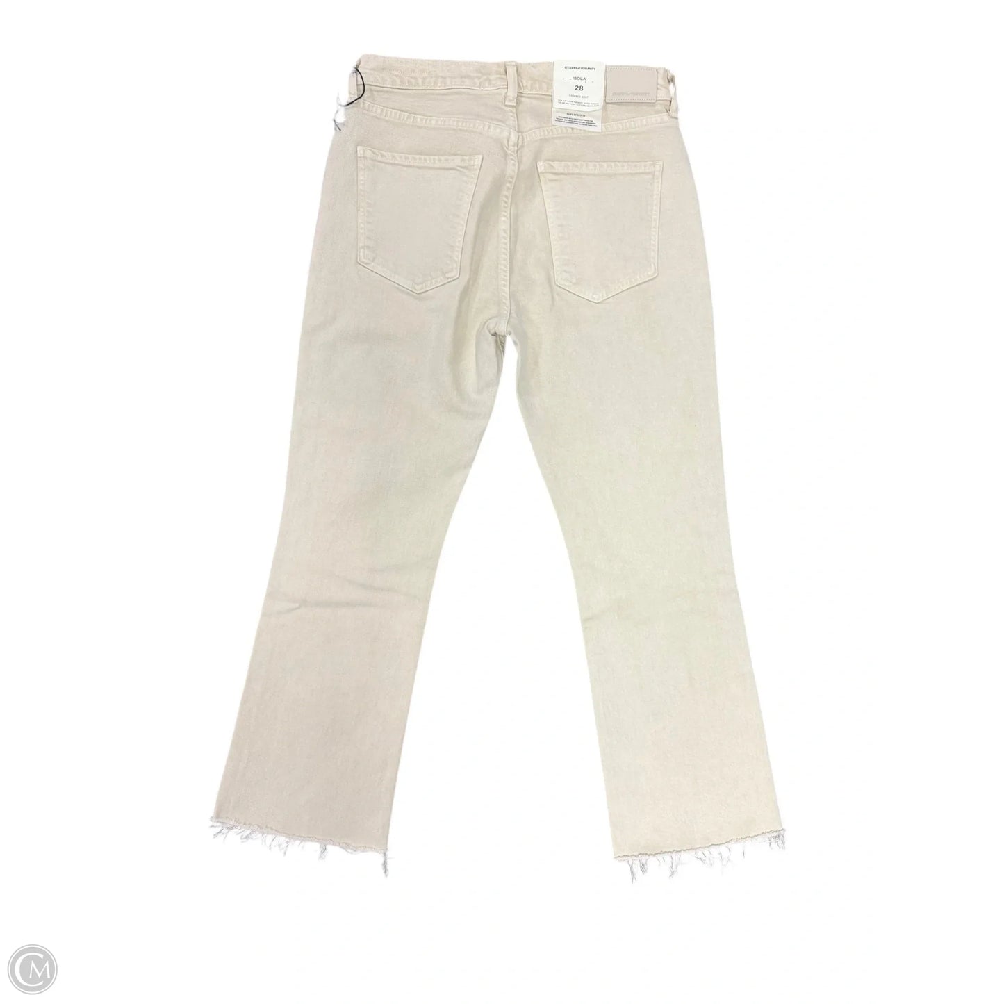 Jeans Straight By Citizens Of Humanity In Cream Denim, Size: 6