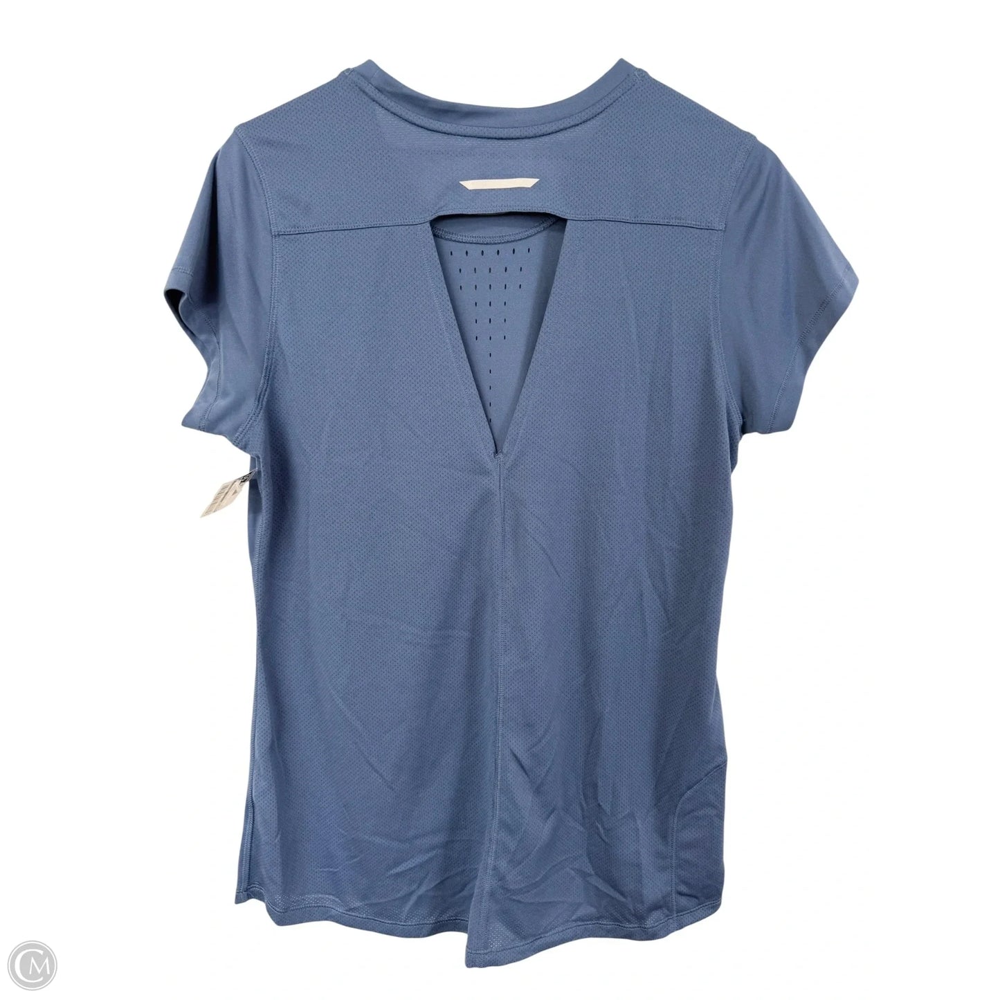 Athletic Top Short Sleeve By Champion In Blue, Size: L