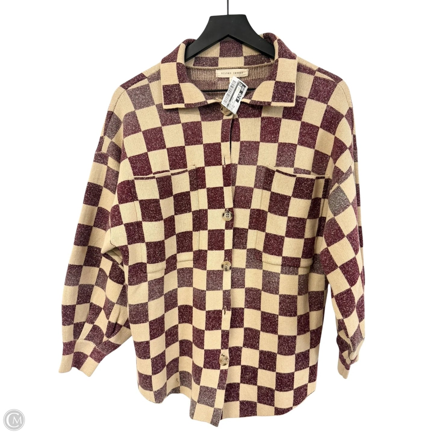 Jacket Other By Cmc In Red & Tan, Size: Xs