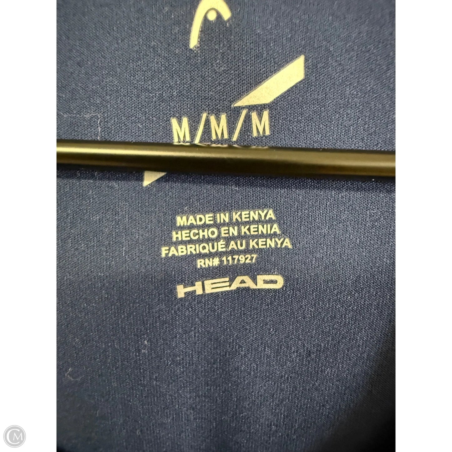 Athletic Top Long Sleeve Hoodie By Head In Blue, Size: M