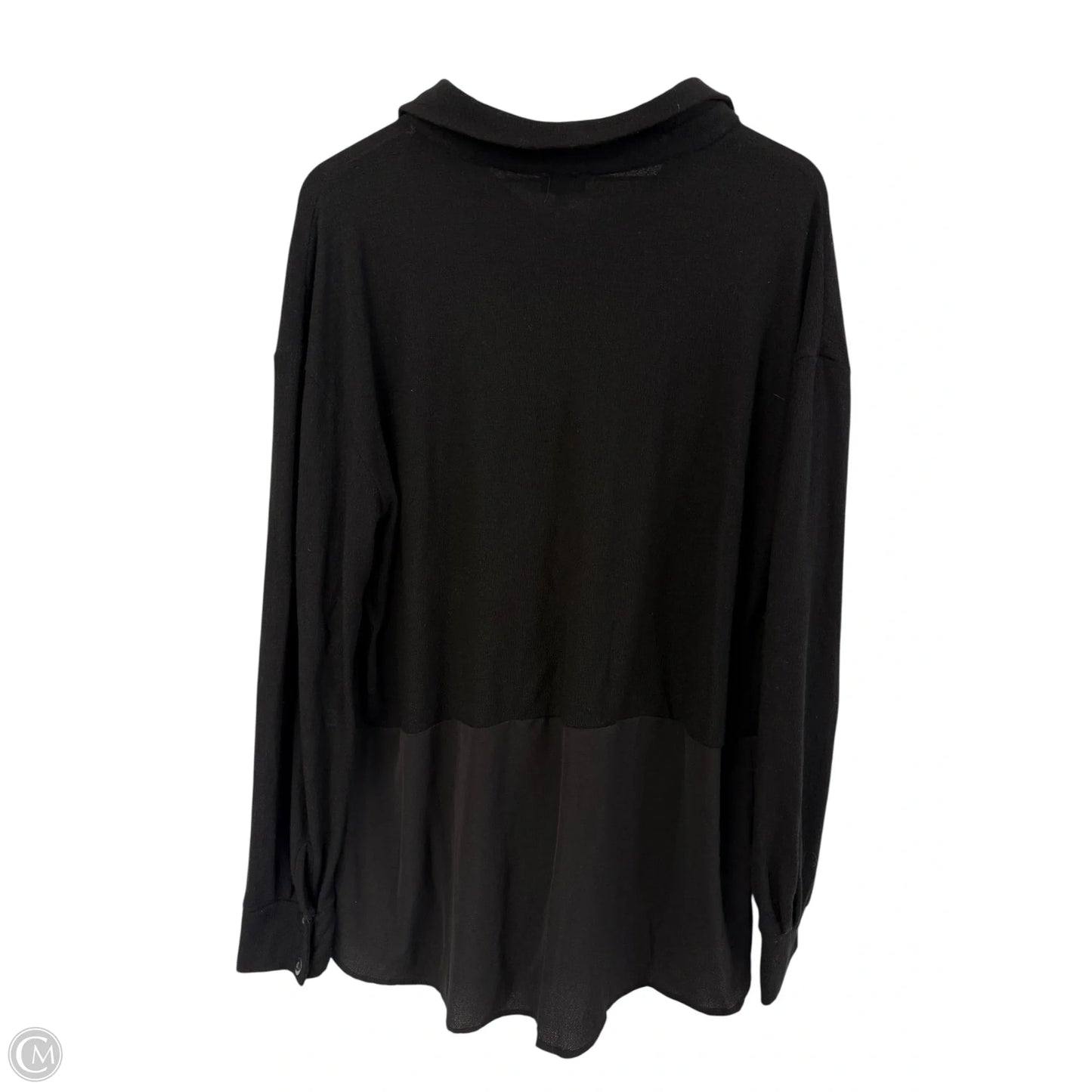 Blouse Long Sleeve By Buckle Black In Black, Size: Xl