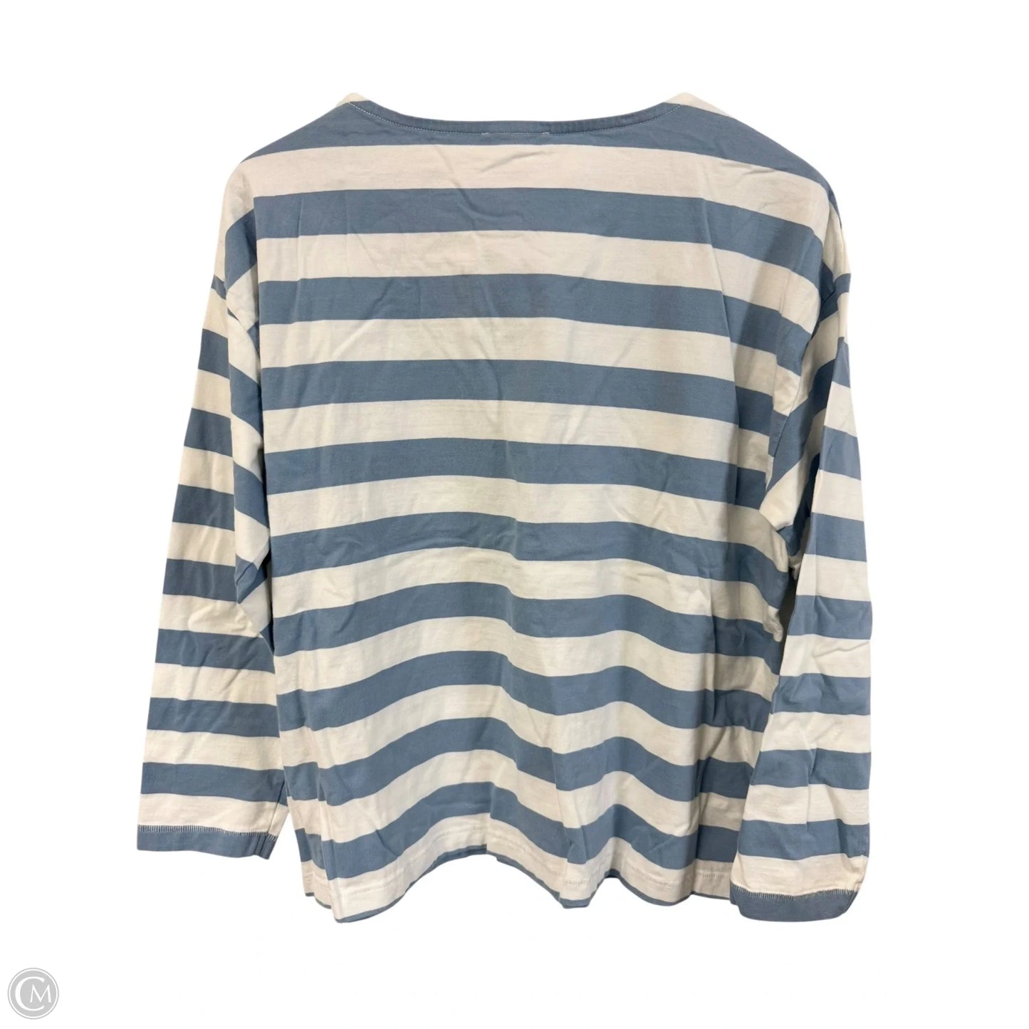 Top Long Sleeve Basic By Maurices In Blue & White, Size: Xl