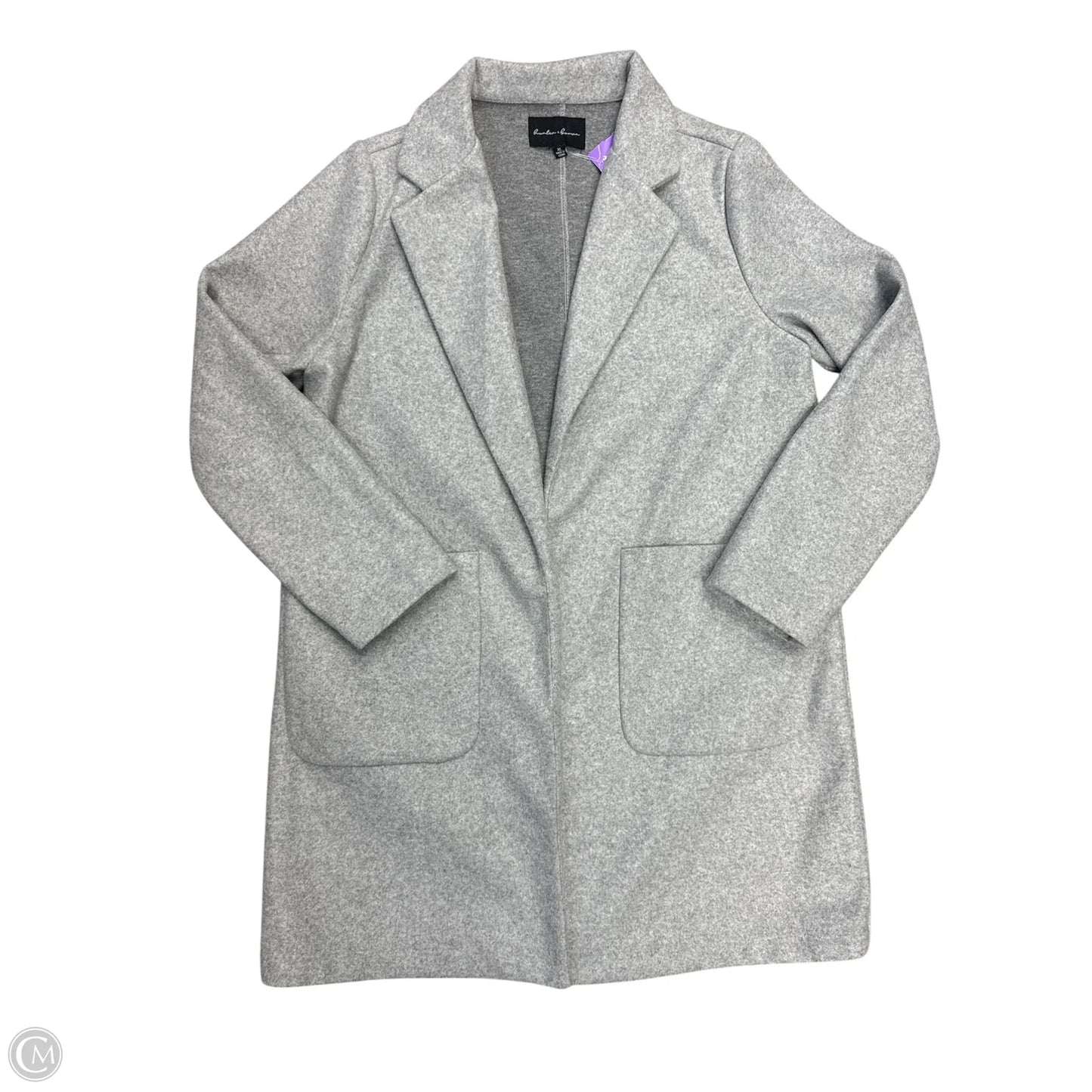 Coat Peacoat By Cme In Grey, Size: Xl
