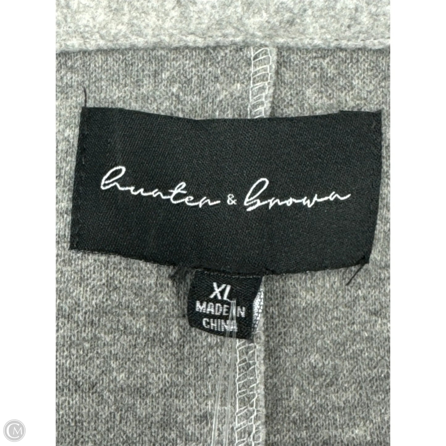 Coat Peacoat By Cme In Grey, Size: Xl