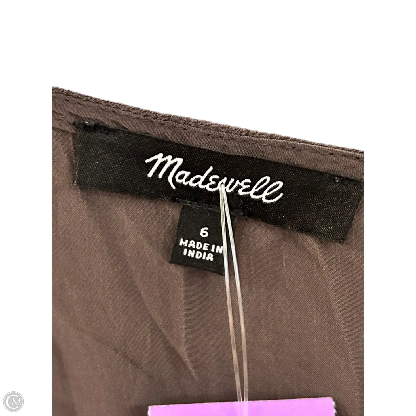 Top Long Sleeve By Madewell In Brown, Size: S