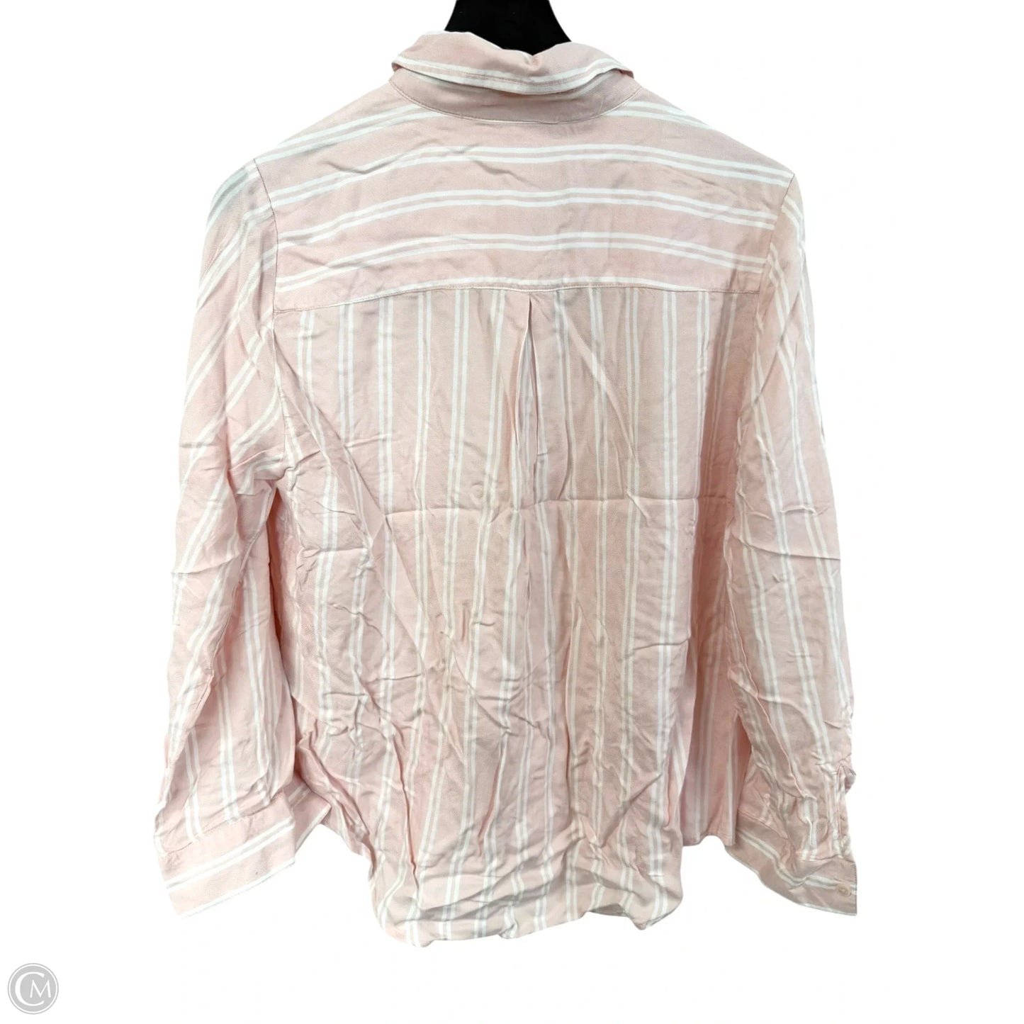 Blouse Long Sleeve By Style And Co Collection Women In Pink, Size: M
