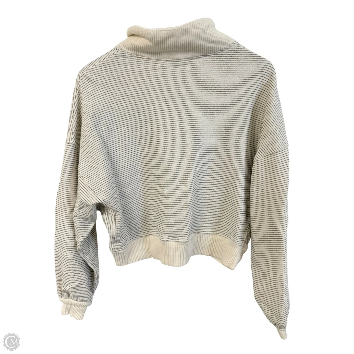 Sweatshirt Collar By By Together In Black & White, Size: M
