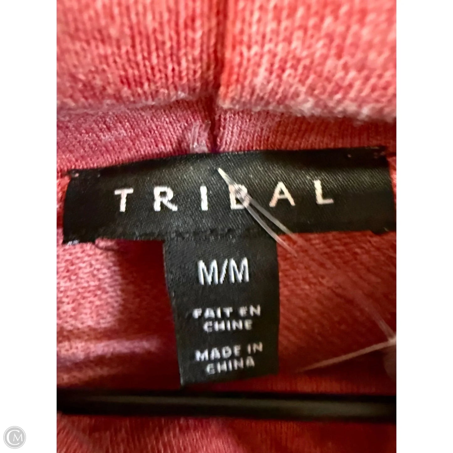 Sweatshirt Collar By Tribal In Red, Size: M