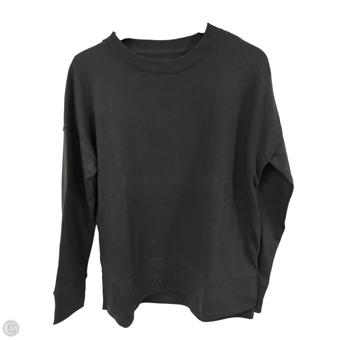 Sweatshirt Crewneck By Time And Tru In Black, Size: S