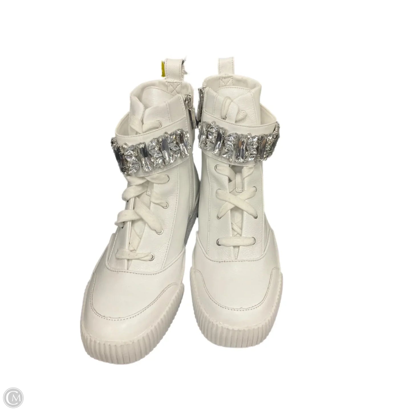 Shoes Designer By Karl Lagerfeld In White, Size: 10