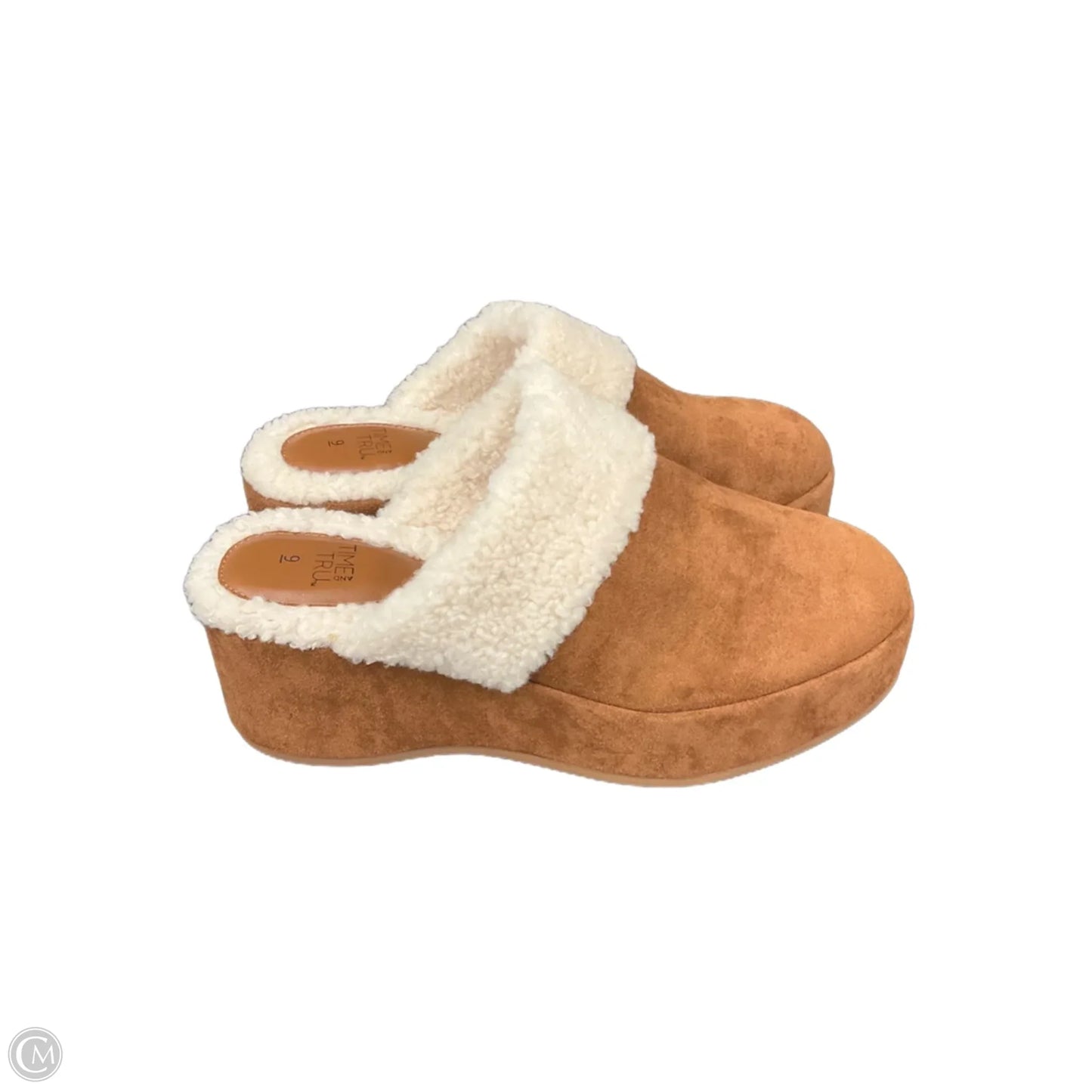 Shoes Heels Platform By Time And Tru In Brown, Size: 9