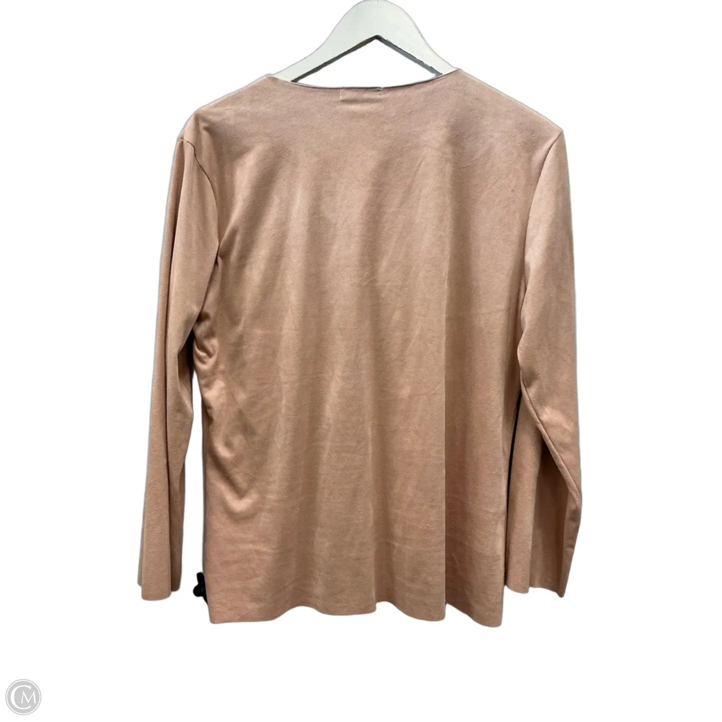 Top Long Sleeve By Coin In Peach, Size: Xl
