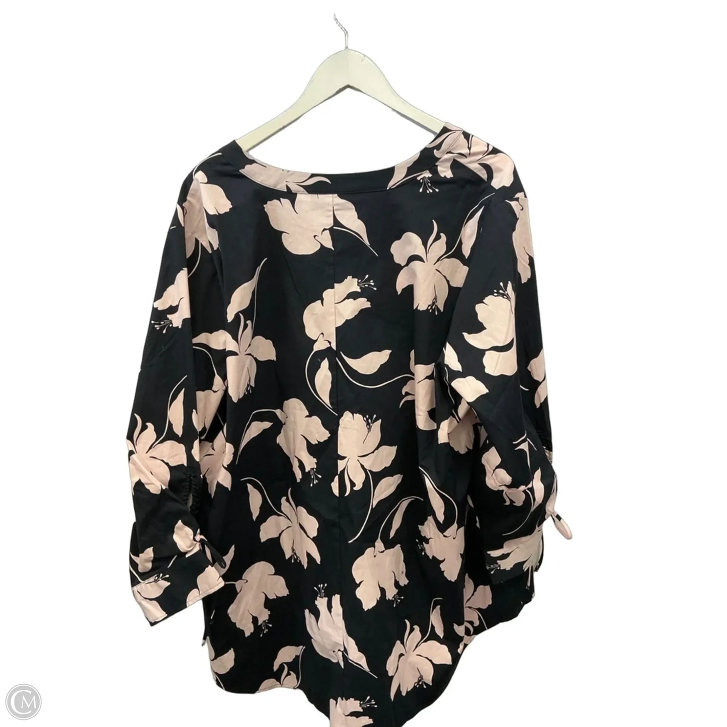 Top 3/4 Sleeve By Lane Bryant In Navy, Size: 3x