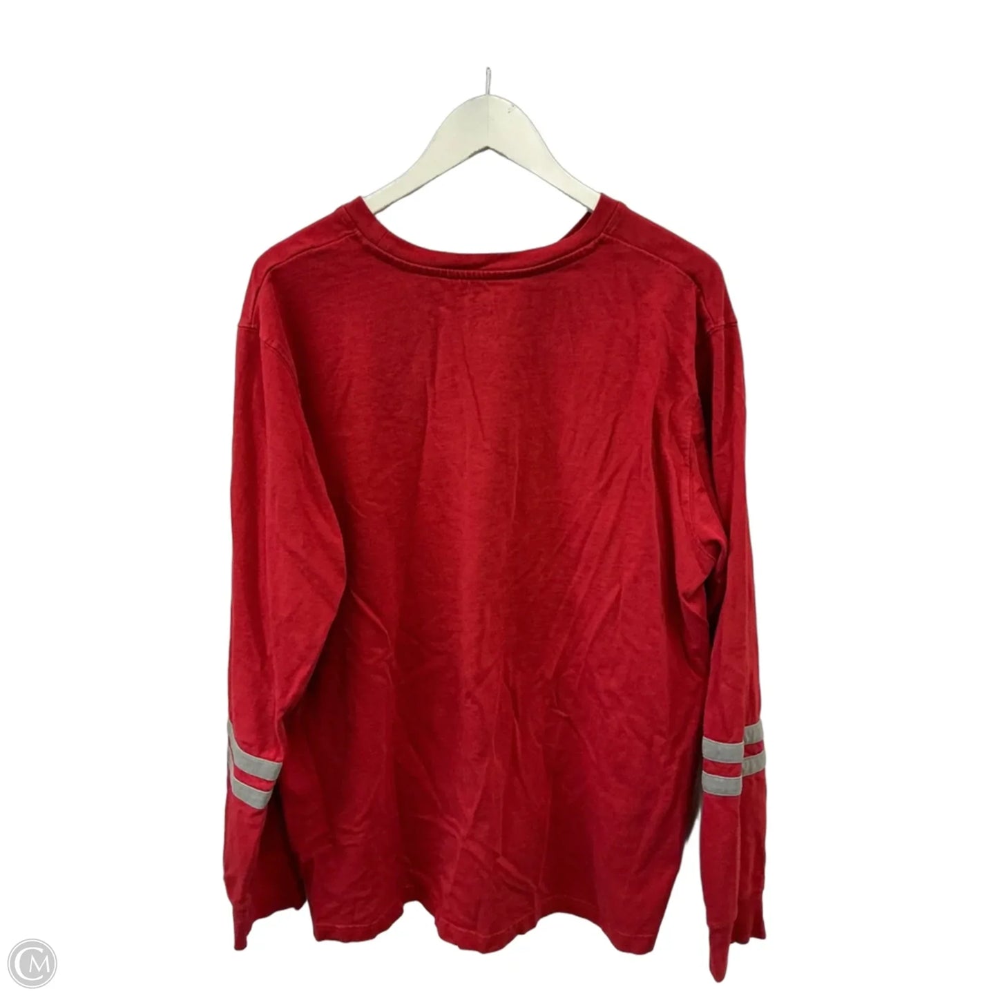 Athletic Top Long Sleeve Crewneck By Clothes Mentor In Red, Size: 2x