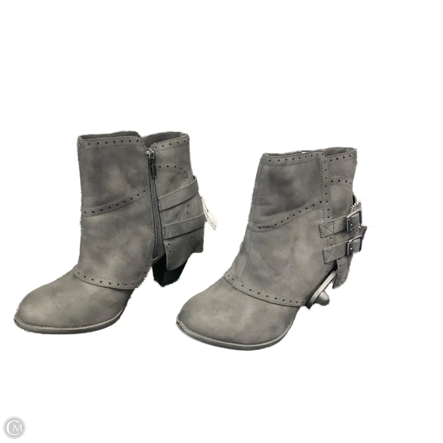 Boots Ankle Heels By Not Rated In Black, Size: 6