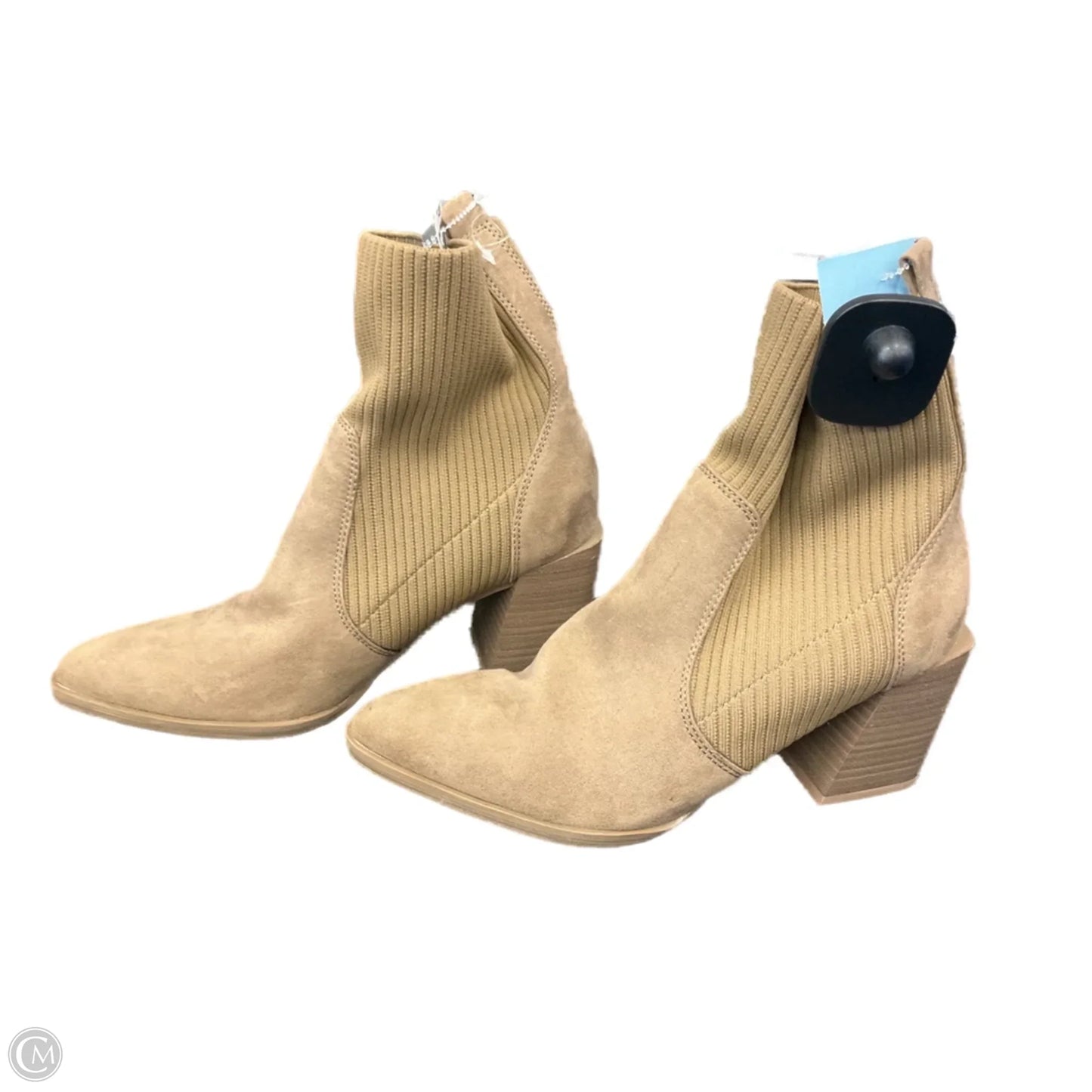 Boots Ankle Heels By Ophelia Roe In Tan, Size: 6