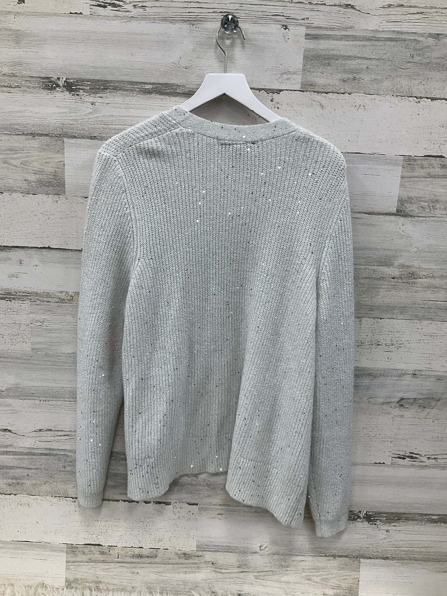 Sweater Cardigan By Lane Bryant In White, Size: 1x