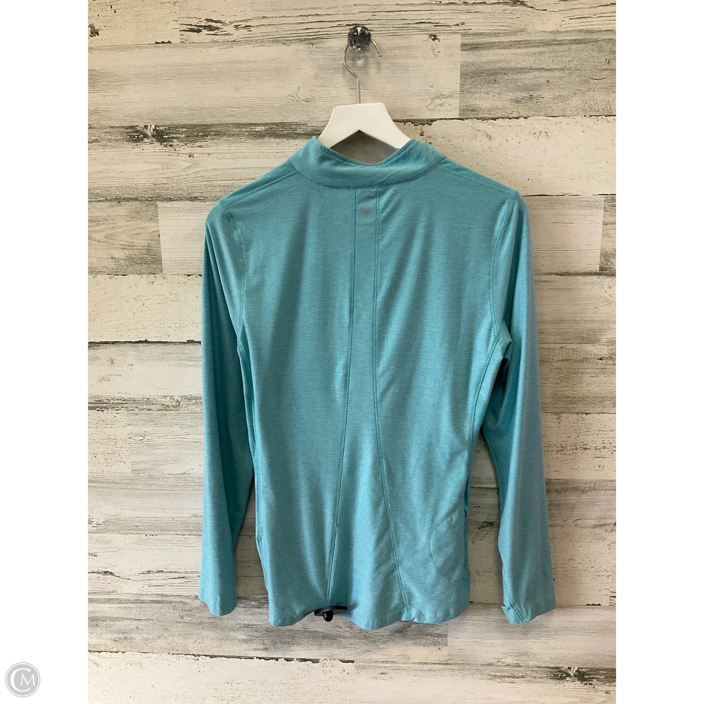Athletic Top Long Sleeve Collar By Clothes Mentor In Blue, Size: M