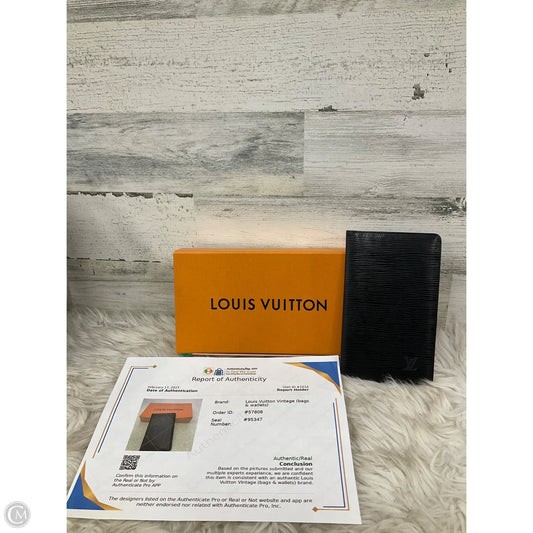 Wallet Luxury Designer By Louis Vuitton, Size: Large